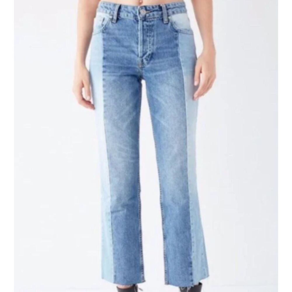 BDG Urban Outfitters Jessye Two-Tone Patchwork Jeans Blue Size 27
